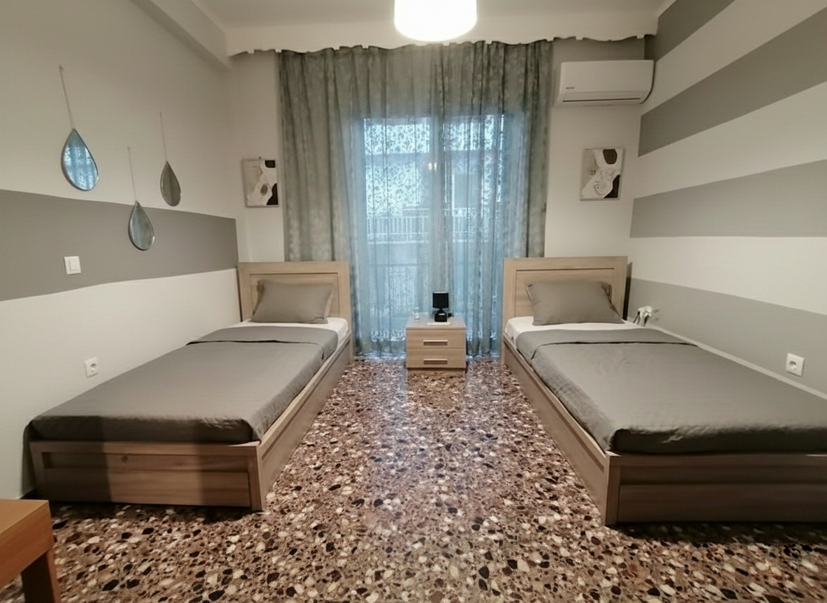 Υπνοδωμάτιο 2 (Με 2 μονά κρεβάτια)